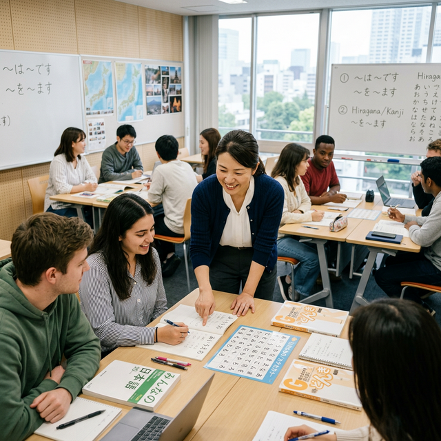Giáo viên hướng dẫn lộ trình tiếng Nhật