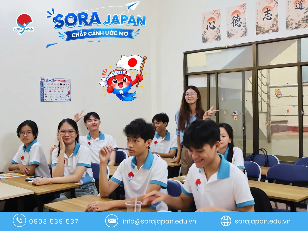 Lớp học tiếng Nhật tại Sora Japan