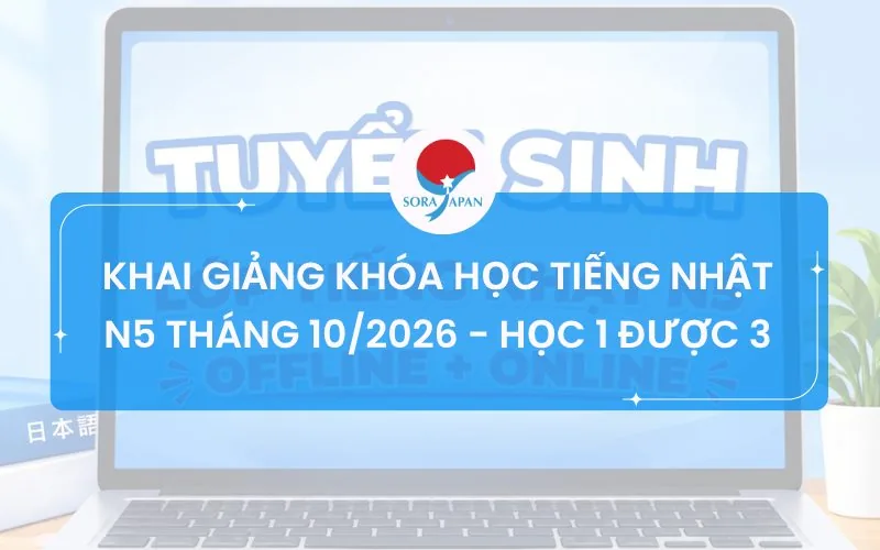 Khai giảng khóa học Tiếng Nhật N5 học 1 được 3