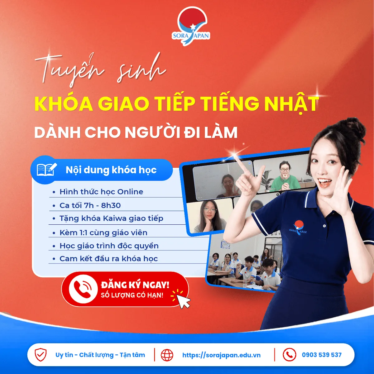 Khóa học Tiếng Nhật cho người đi làm