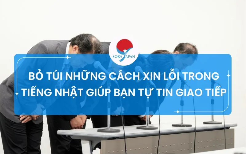 BỎ TÚI NHỮNG CÁCH XIN LỖI TRONG TIẾNG NHẬT GIÚP BẠN TỰ TIN GIAO TIẾP